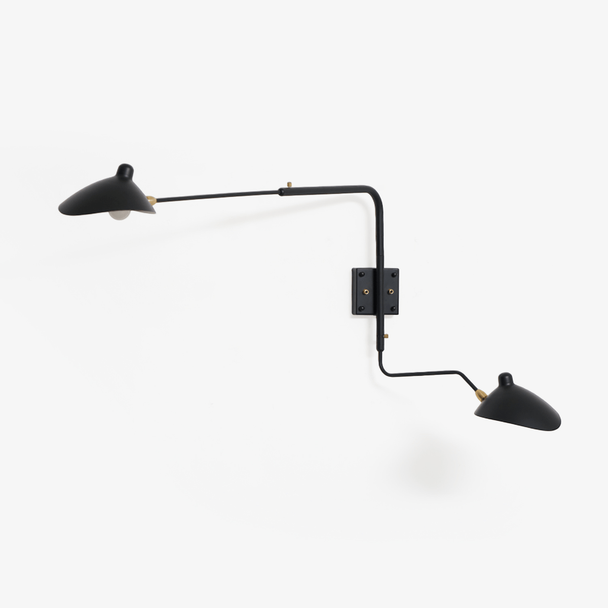 Mid-Century Metal Wall Sconce – Rotating Swing Arm