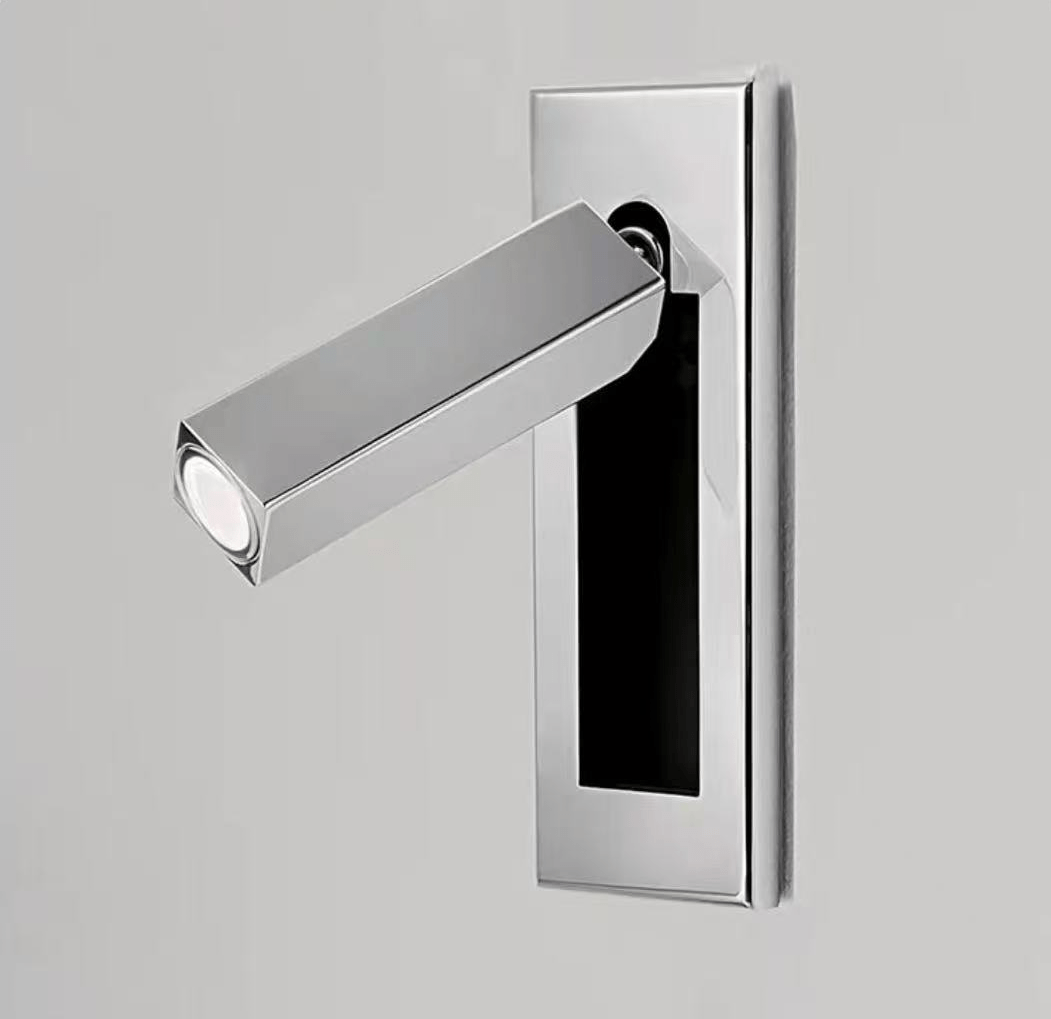 Minimalist Metal Recessed Sconce – Folding Bedside