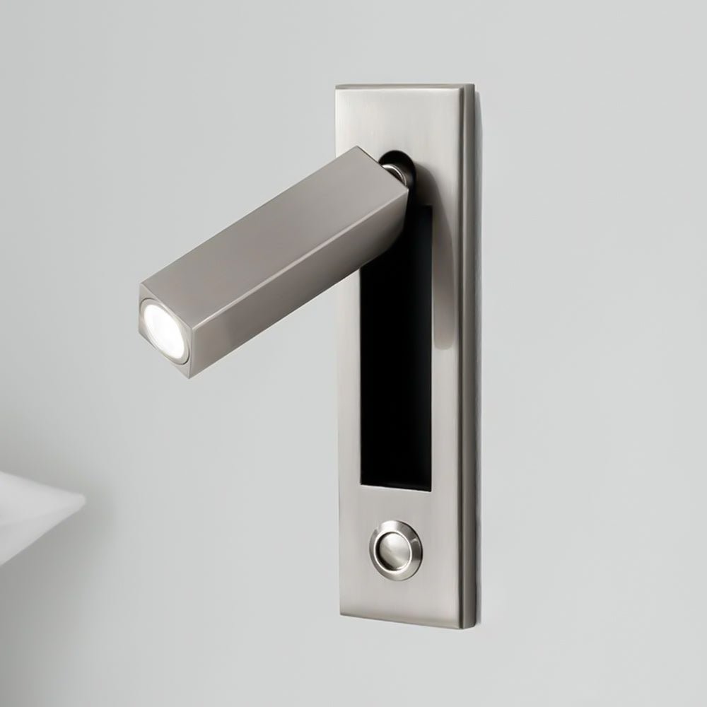 Minimalist Metal Recessed Sconce – Folding Bedside