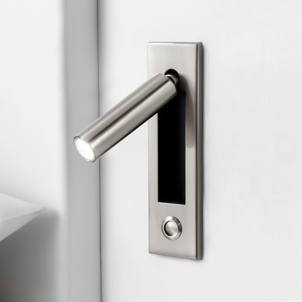 Minimalist Metal Recessed Sconce – Folding Bedside