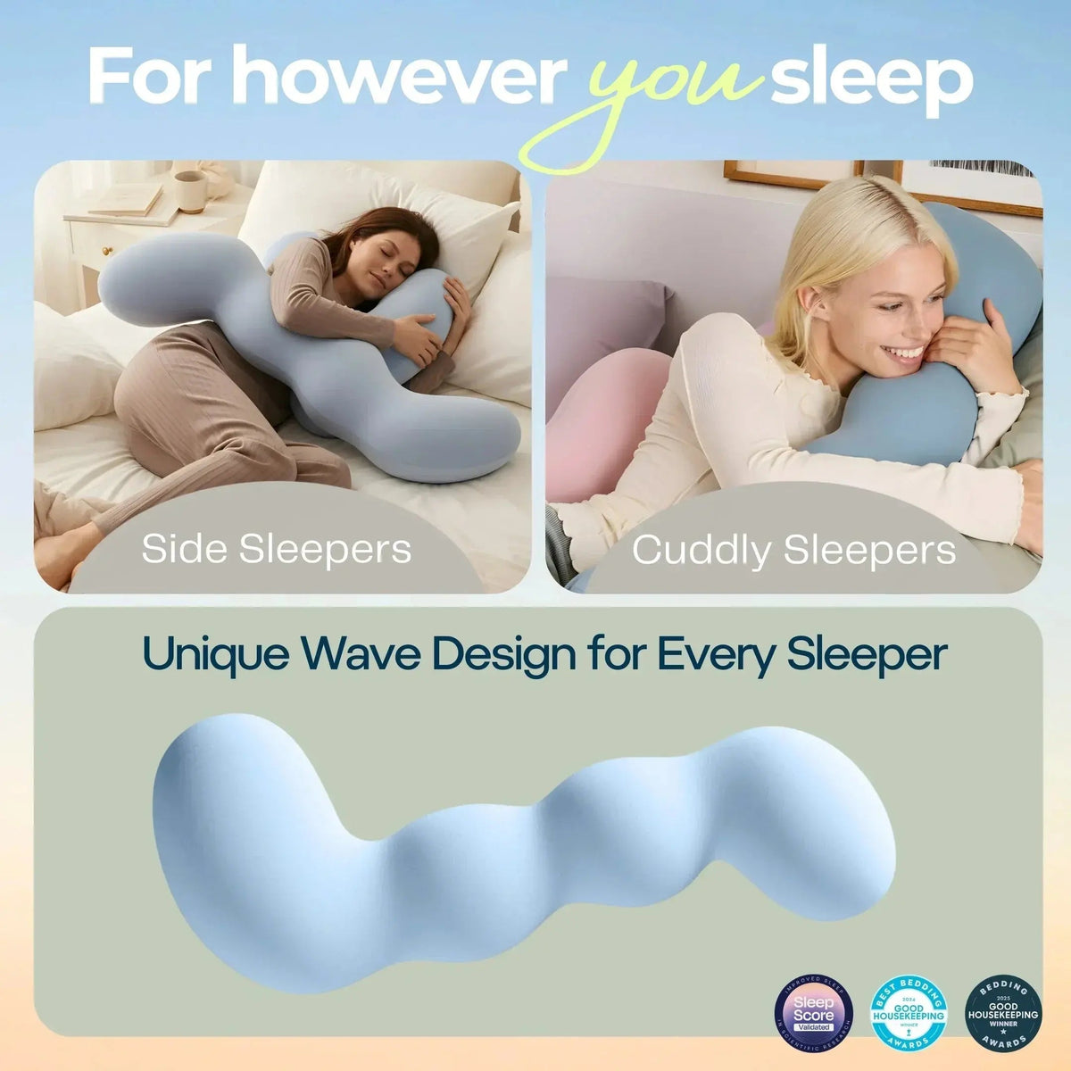 Fenoss® Full Body Dino Pillow 2.0