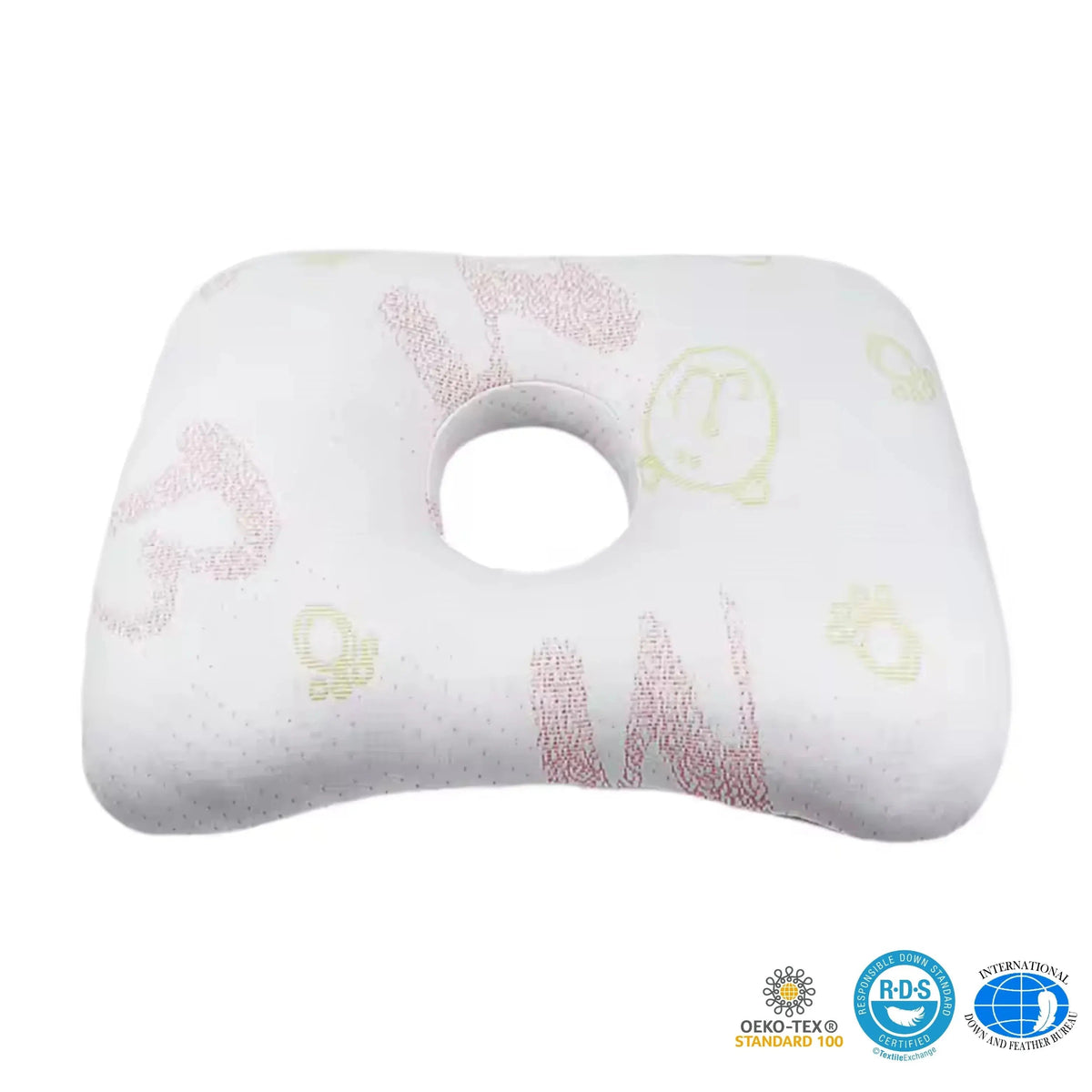 Fenoss® Donut Ear Piercing Relief Pillow for Side Sleepers