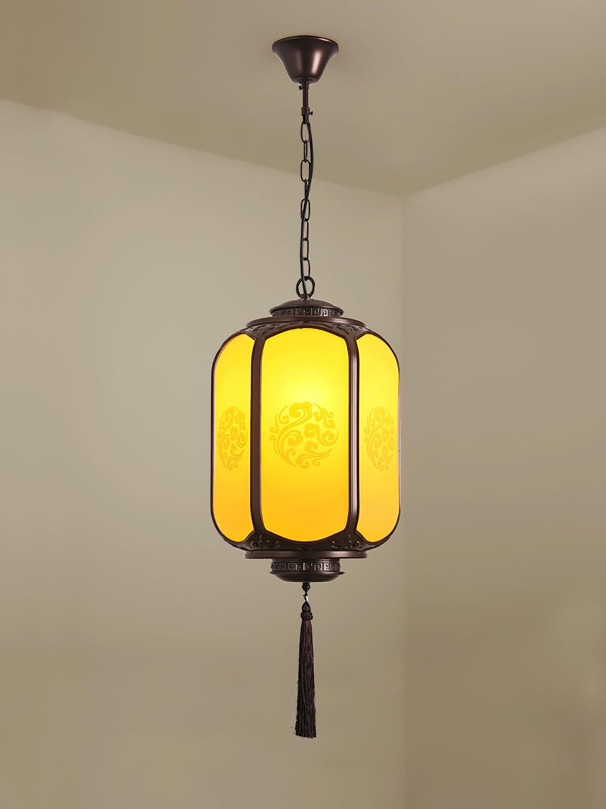 Vintage Lantern Pendant – Hanging Porch Light for Patio