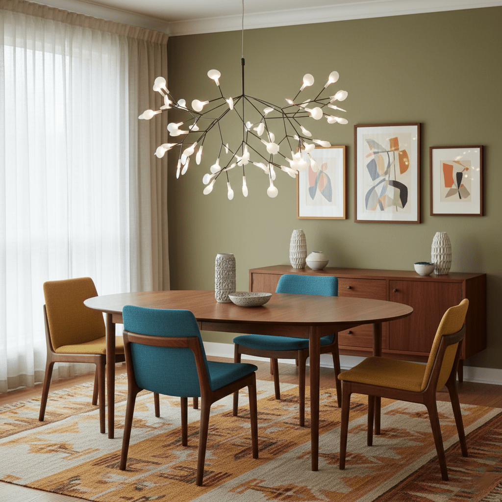 Modern Black Metal Branch Chandelier – Firefly LED