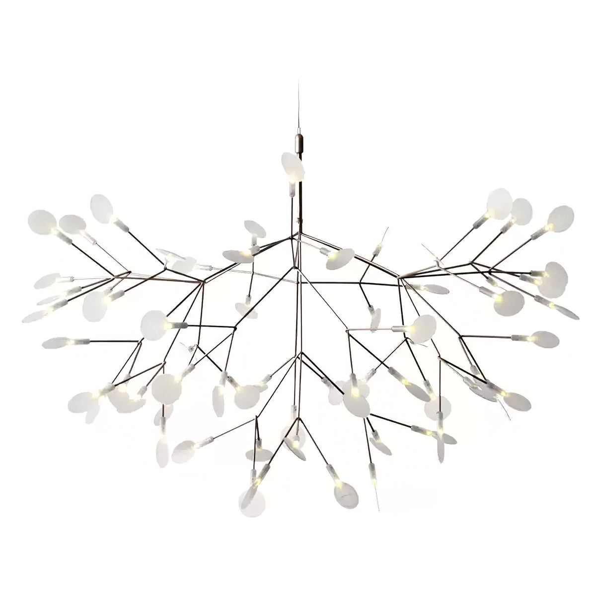 Modern Black Metal Branch Chandelier – Firefly LED