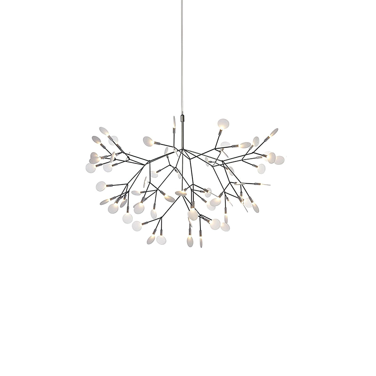 Modern Black Metal Branch Chandelier – Firefly LED