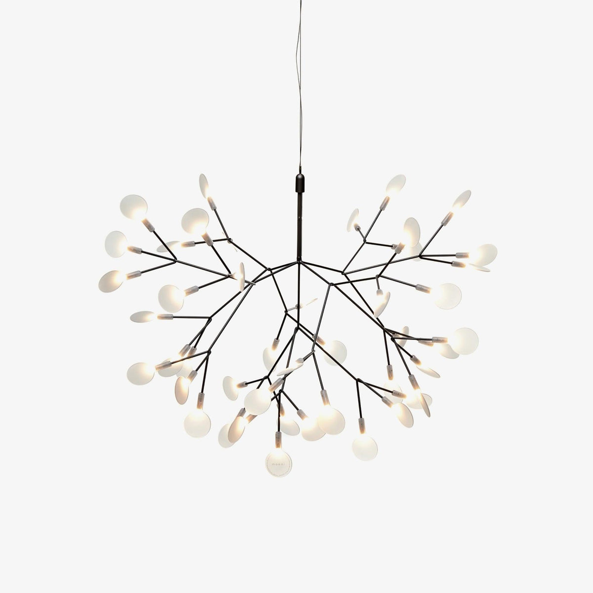 Modern Black Metal Branch Chandelier – Firefly LED