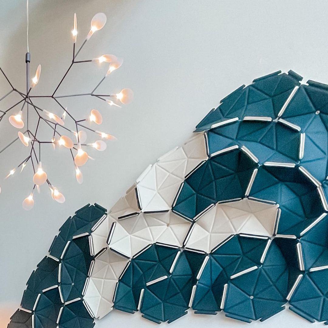 Modern Black Metal Branch Chandelier – Firefly LED
