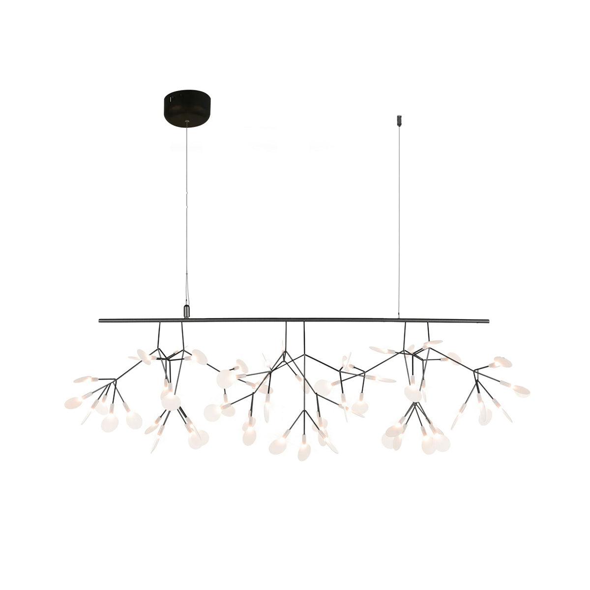 Modern Black Metal Branch Chandelier – Firefly LED
