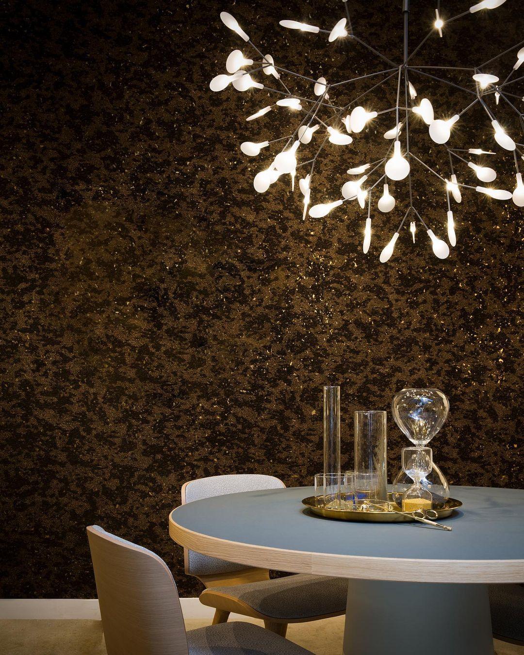Modern Black Metal Branch Chandelier – Firefly LED