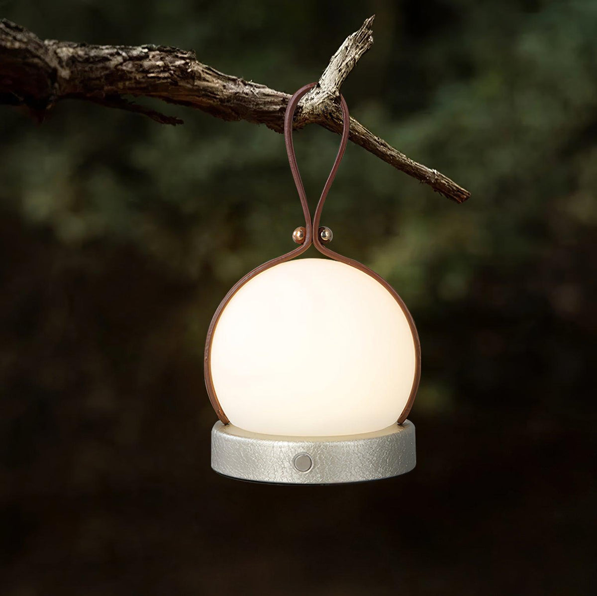 Foldwell Minimalist Grey Iron Portable Table Lamp