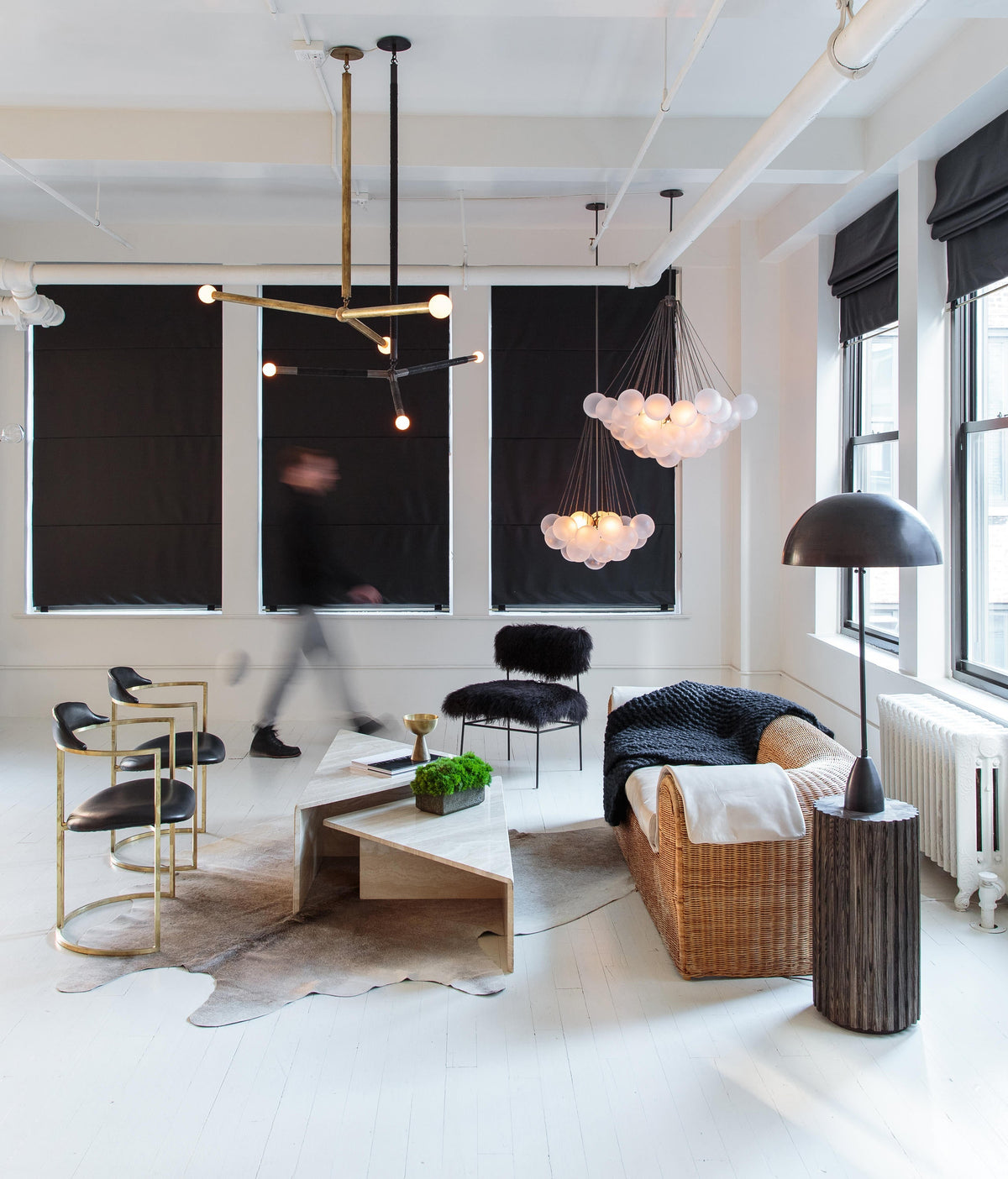 Modern Gold Glass Bubble Chandelier – Sphere Cluster