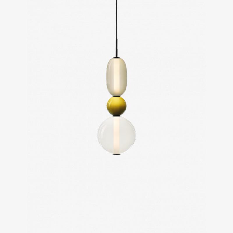 Artisan Tinted Glass Pendant – Hand-Blown Jar LED