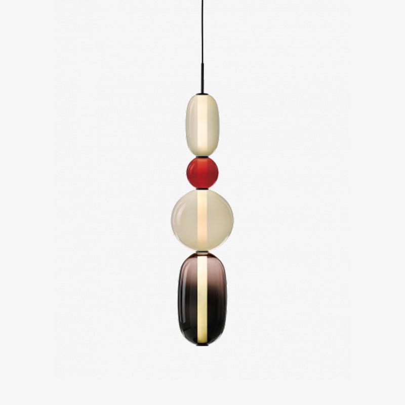 Artisan Tinted Glass Pendant – Hand-Blown Jar LED