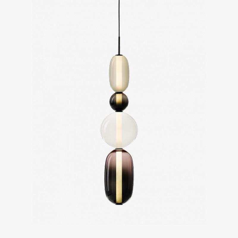 Artisan Tinted Glass Pendant – Hand-Blown Jar LED