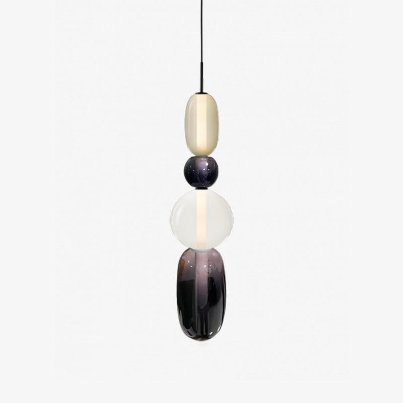 Artisan Tinted Glass Pendant – Hand-Blown Jar LED