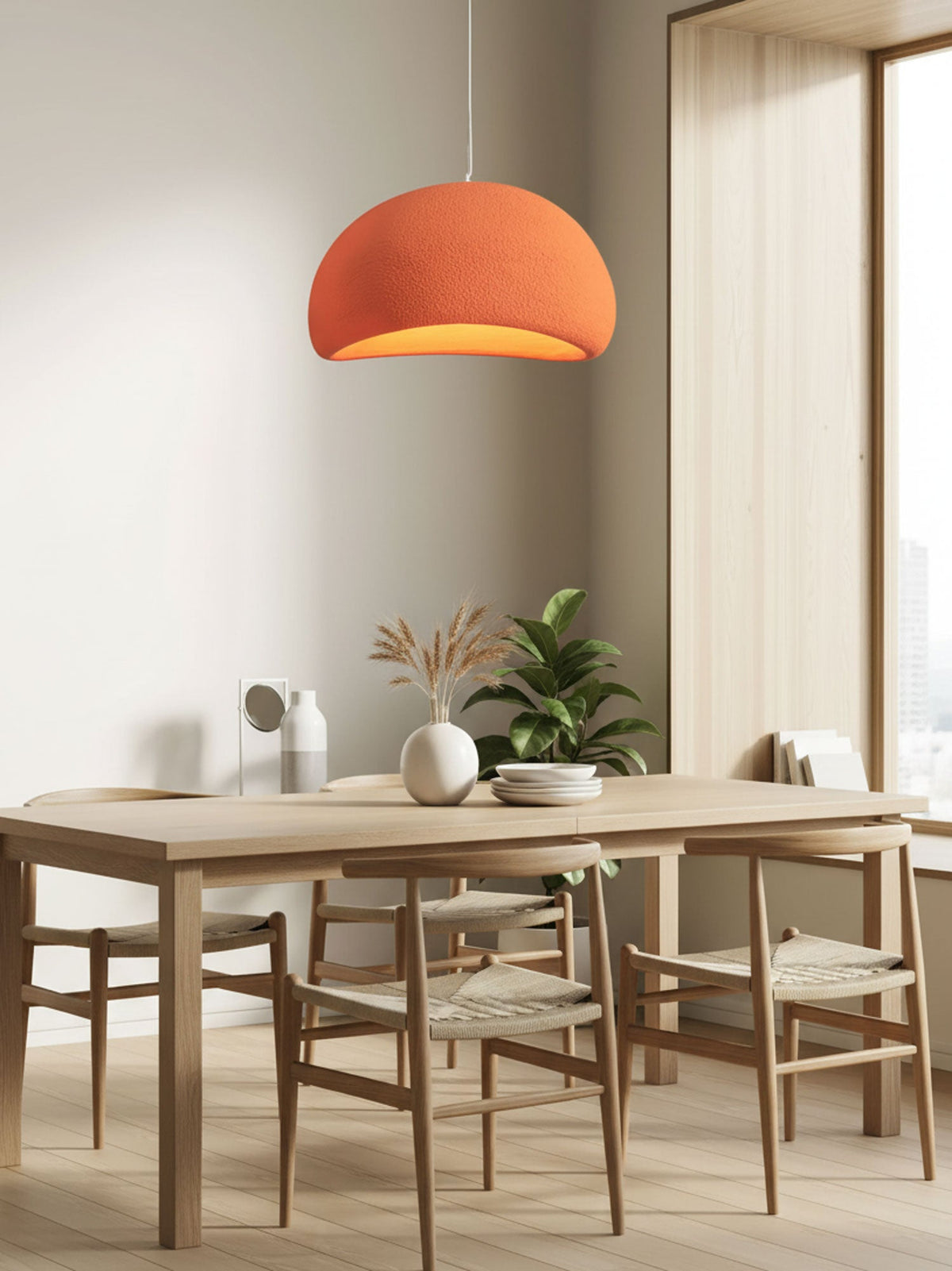 Organic White Cloud Pendant Light – Sphere Shade