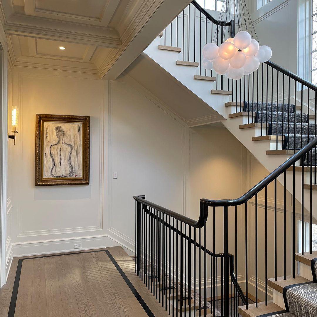 Modern Gold Glass Bubble Chandelier – Sphere Cluster