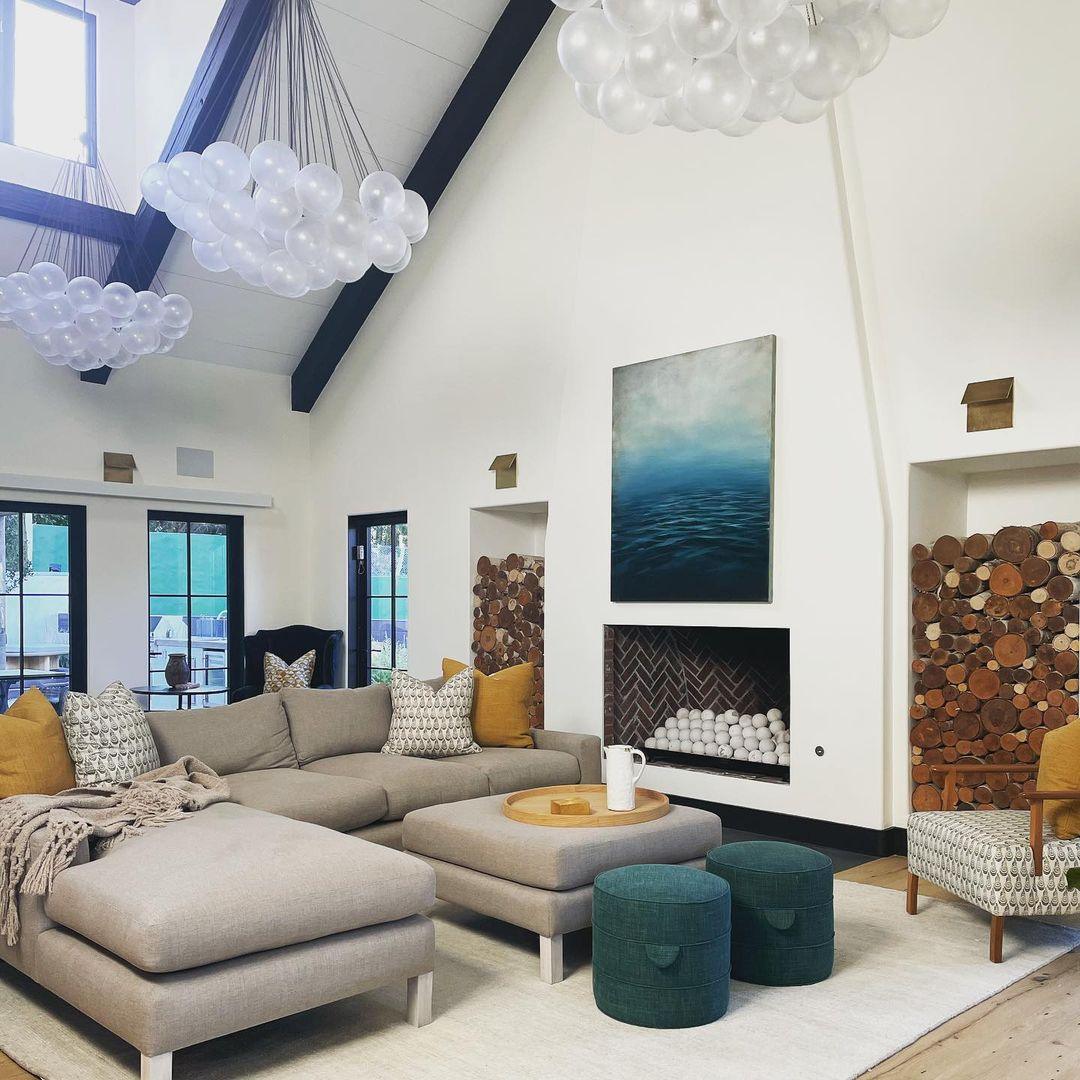 Modern Gold Glass Bubble Chandelier – Sphere Cluster