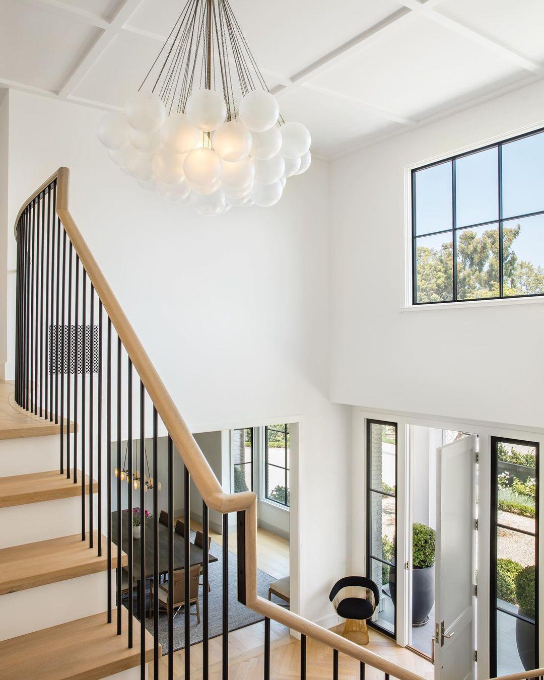 Modern Gold Glass Bubble Chandelier – Sphere Cluster