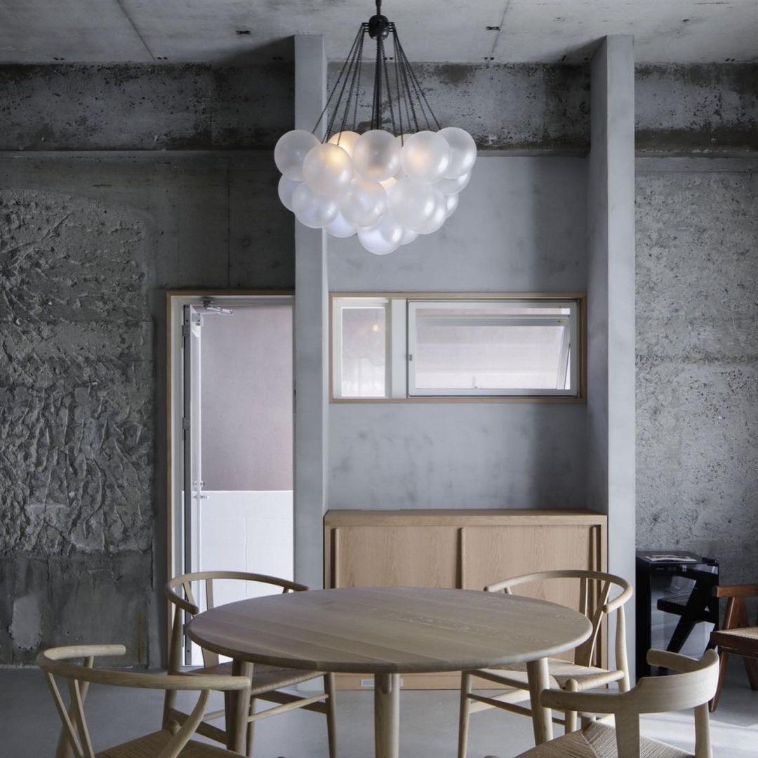 Modern Gold Glass Bubble Chandelier – Sphere Cluster