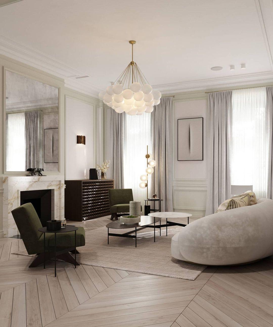 Modern Gold Glass Bubble Chandelier – Sphere Cluster