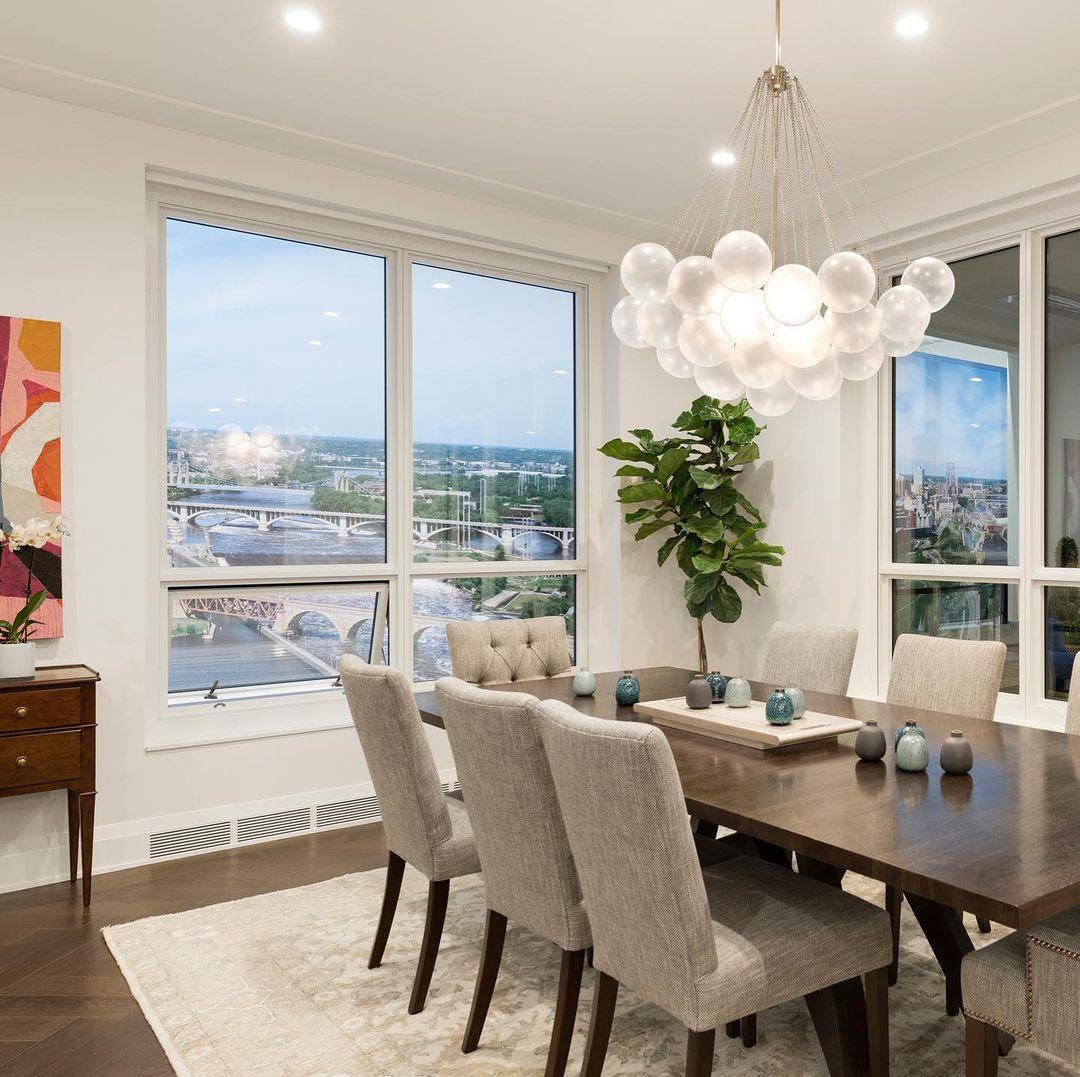 Modern Gold Glass Bubble Chandelier – Sphere Cluster