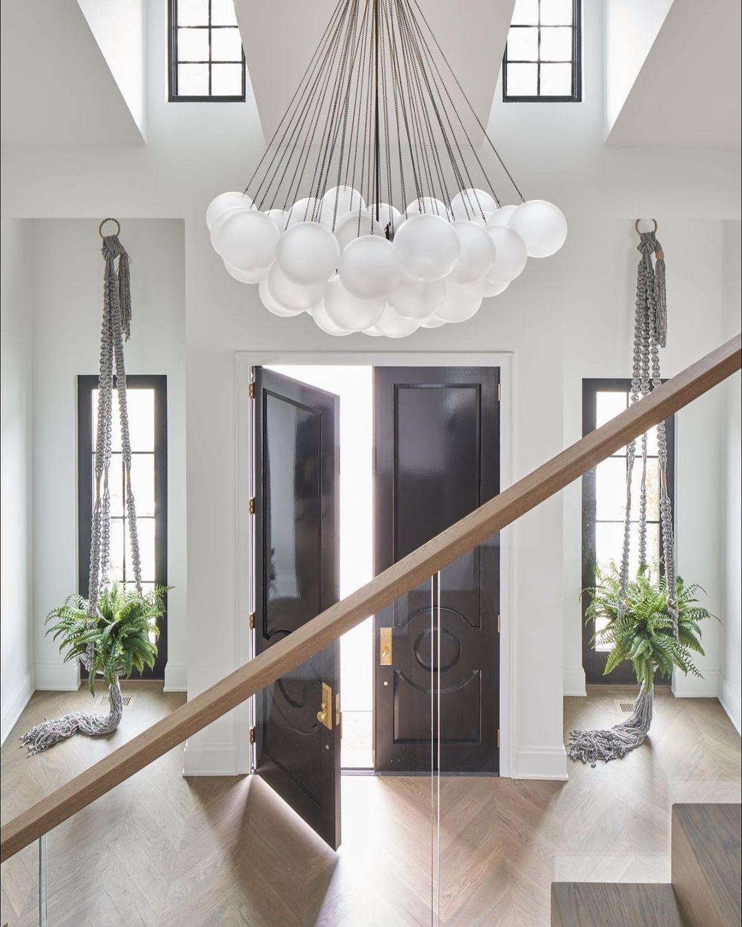 Modern Gold Glass Bubble Chandelier – Sphere Cluster