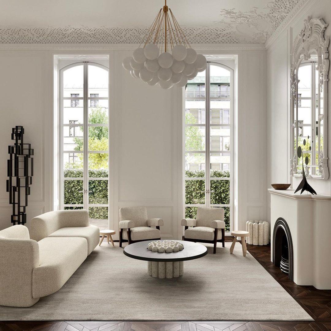 Modern Gold Glass Bubble Chandelier – Sphere Cluster
