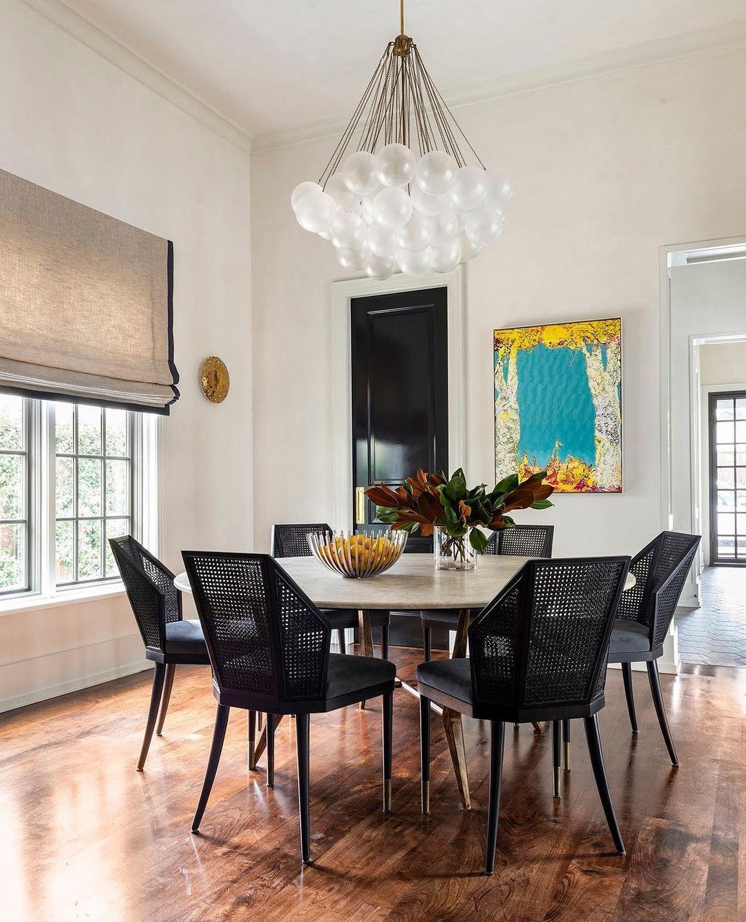 Modern Gold Glass Bubble Chandelier – Sphere Cluster