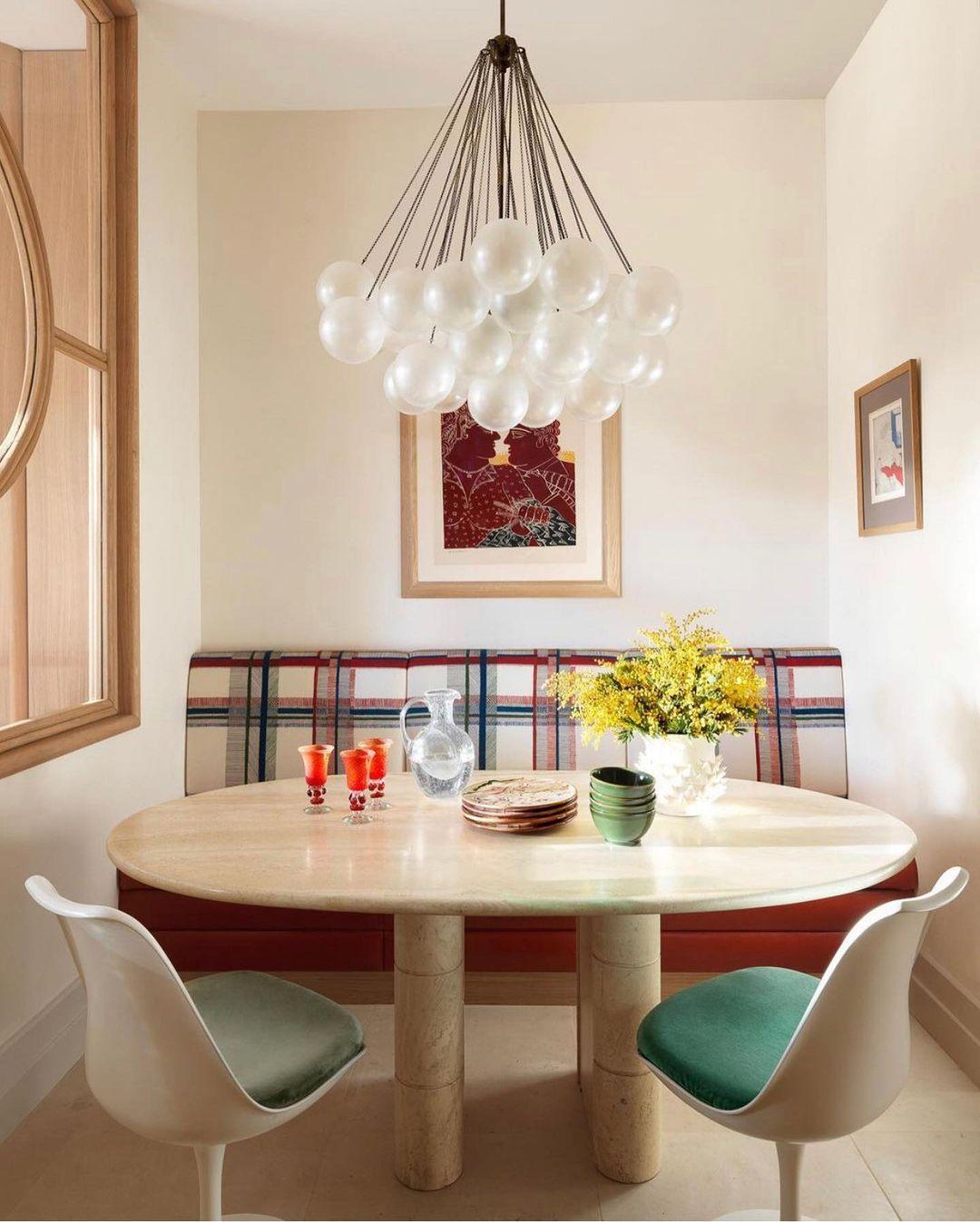 Modern Gold Glass Bubble Chandelier – Sphere Cluster