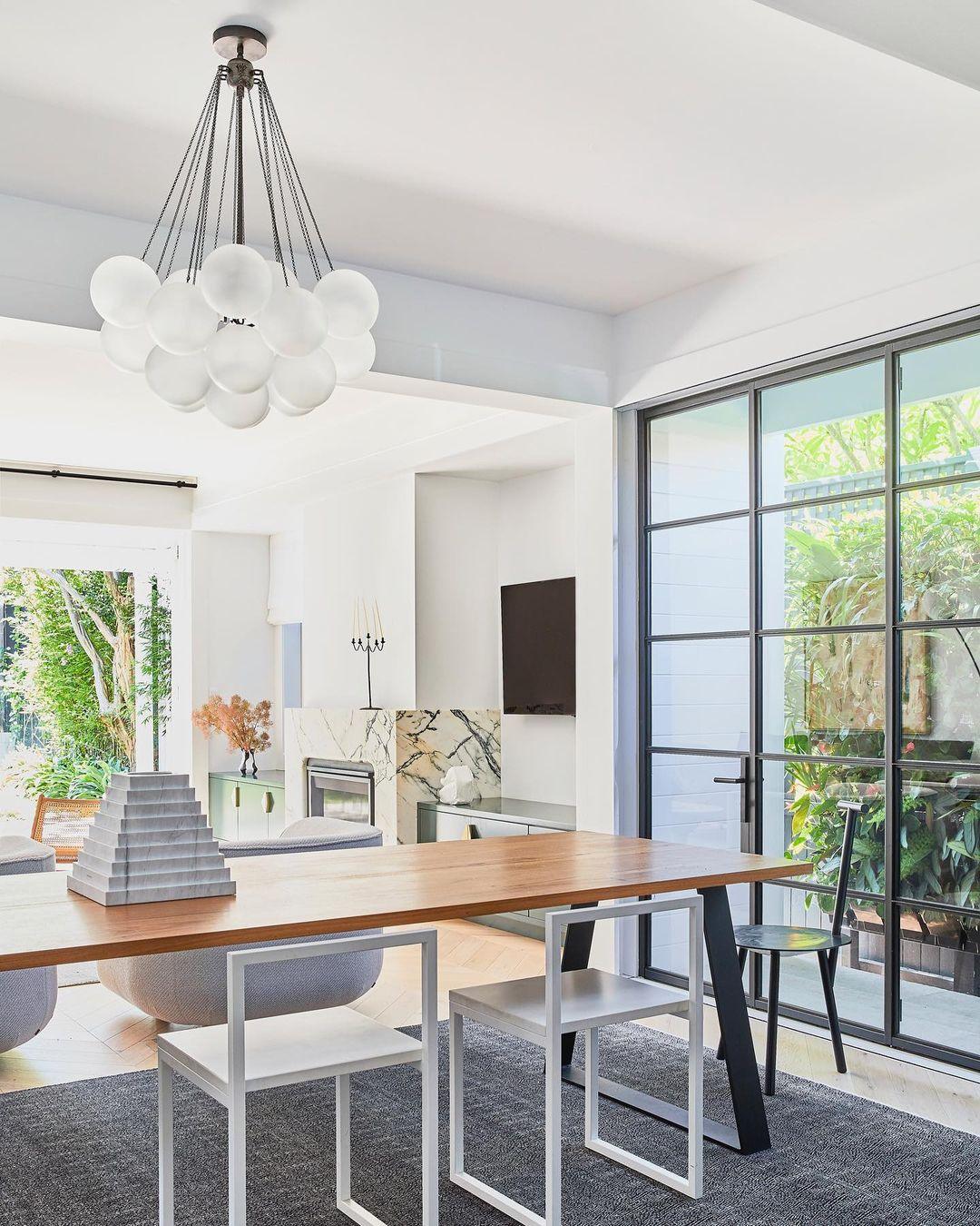 Modern Gold Glass Bubble Chandelier – Sphere Cluster