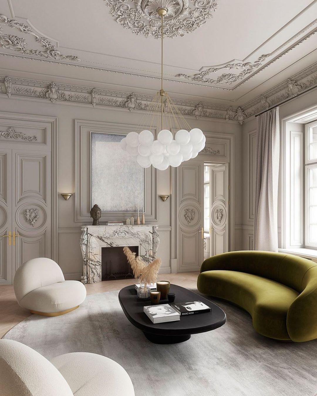 Modern Gold Glass Bubble Chandelier – Sphere Cluster