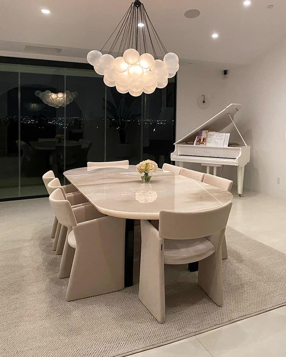 Modern Gold Glass Bubble Chandelier – Sphere Cluster