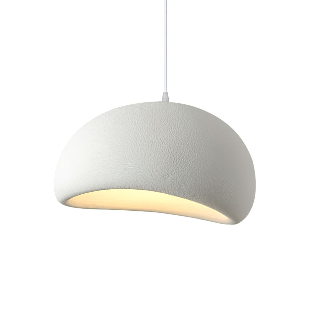 Organic White Cloud Pendant Light – Sphere Shade