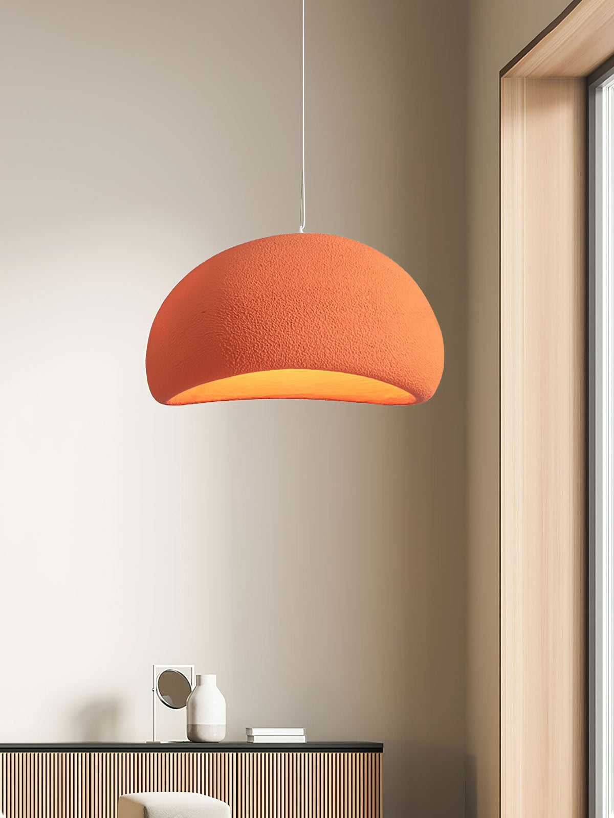 Organic White Cloud Pendant Light – Sphere Shade