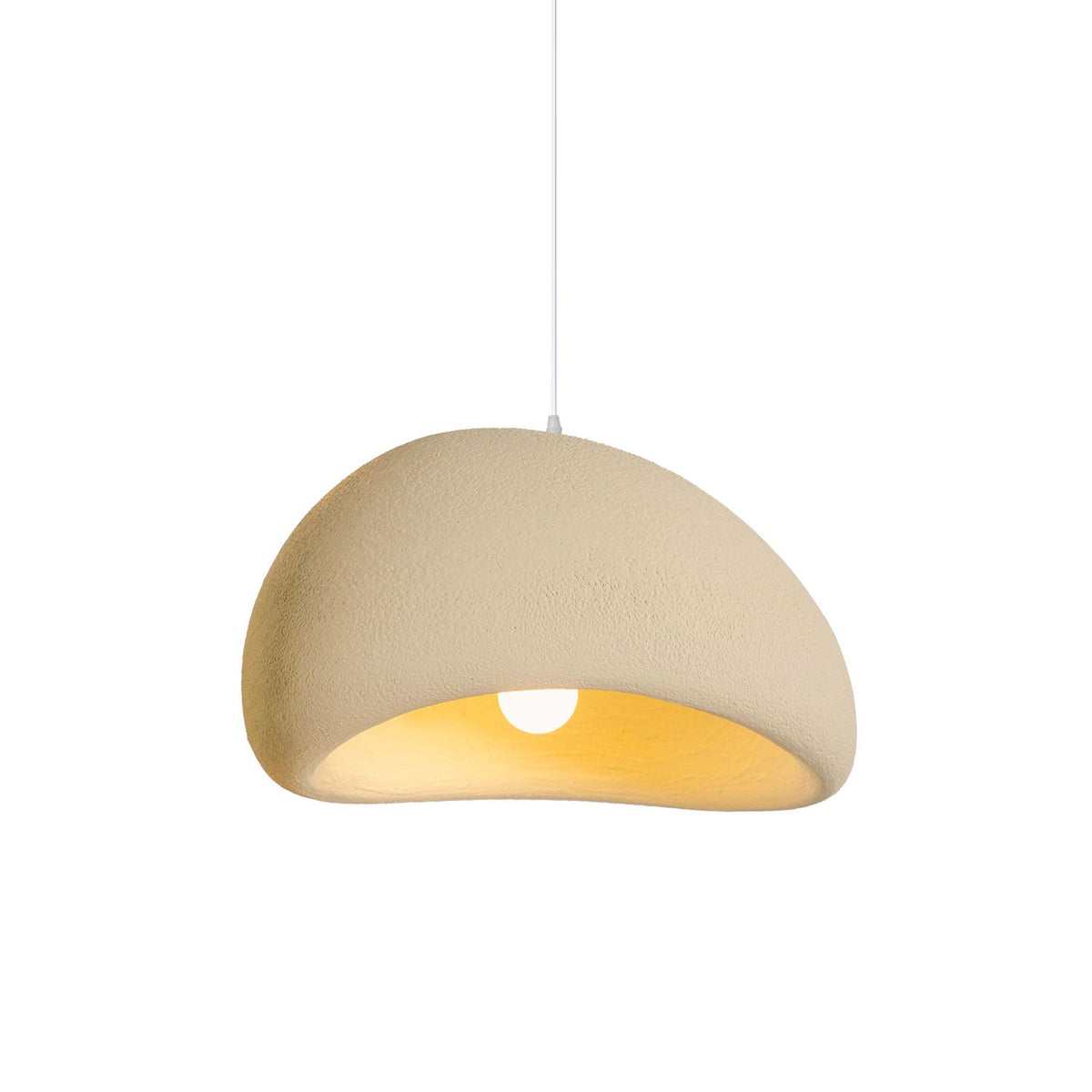 Organic White Cloud Pendant Light – Sphere Shade