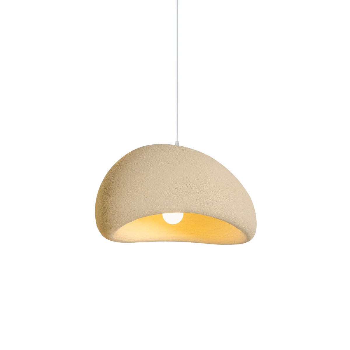 Organic White Cloud Pendant Light – Sphere Shade