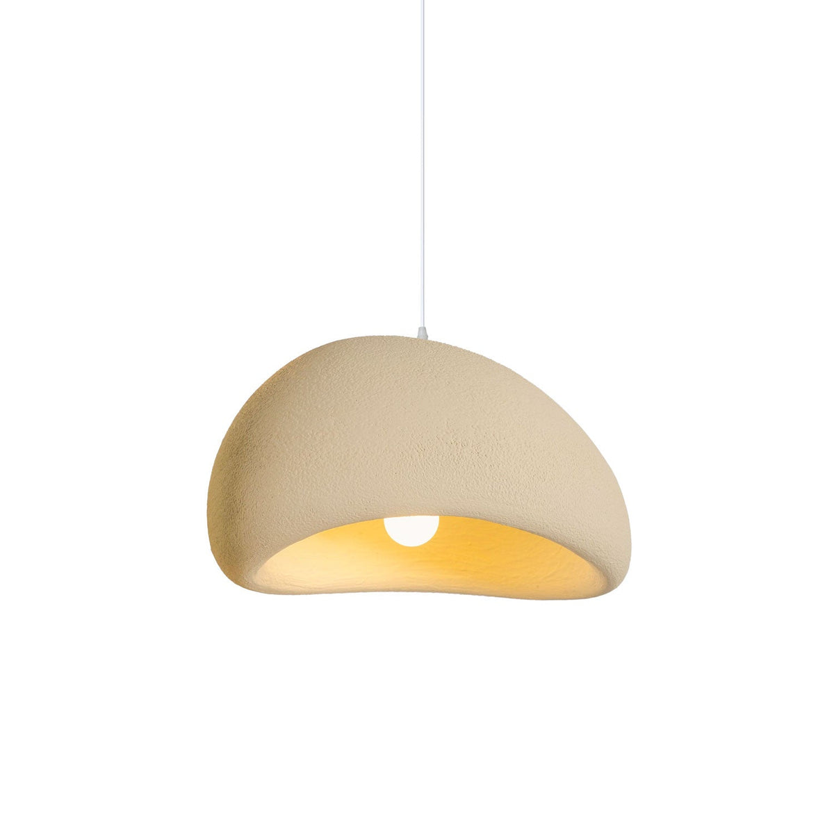 Organic White Cloud Pendant Light – Sphere Shade