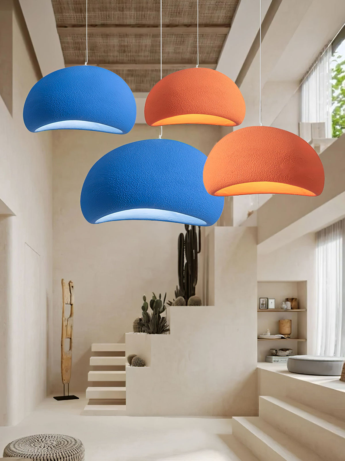 Organic White Cloud Pendant Light – Sphere Shade