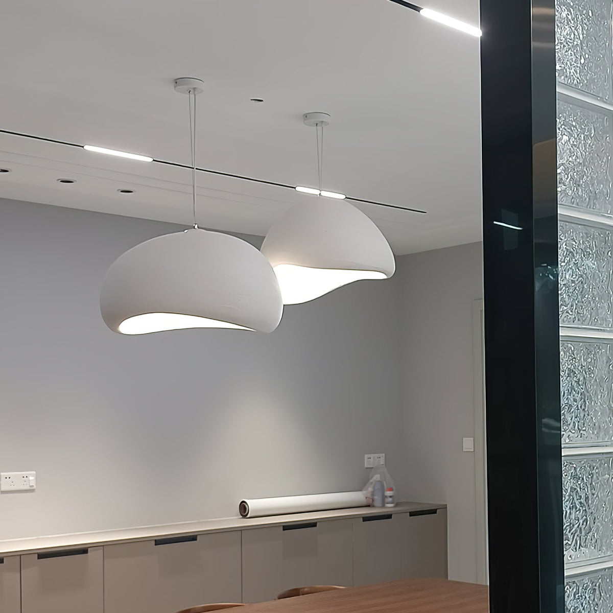Organic White Cloud Pendant Light – Sphere Shade