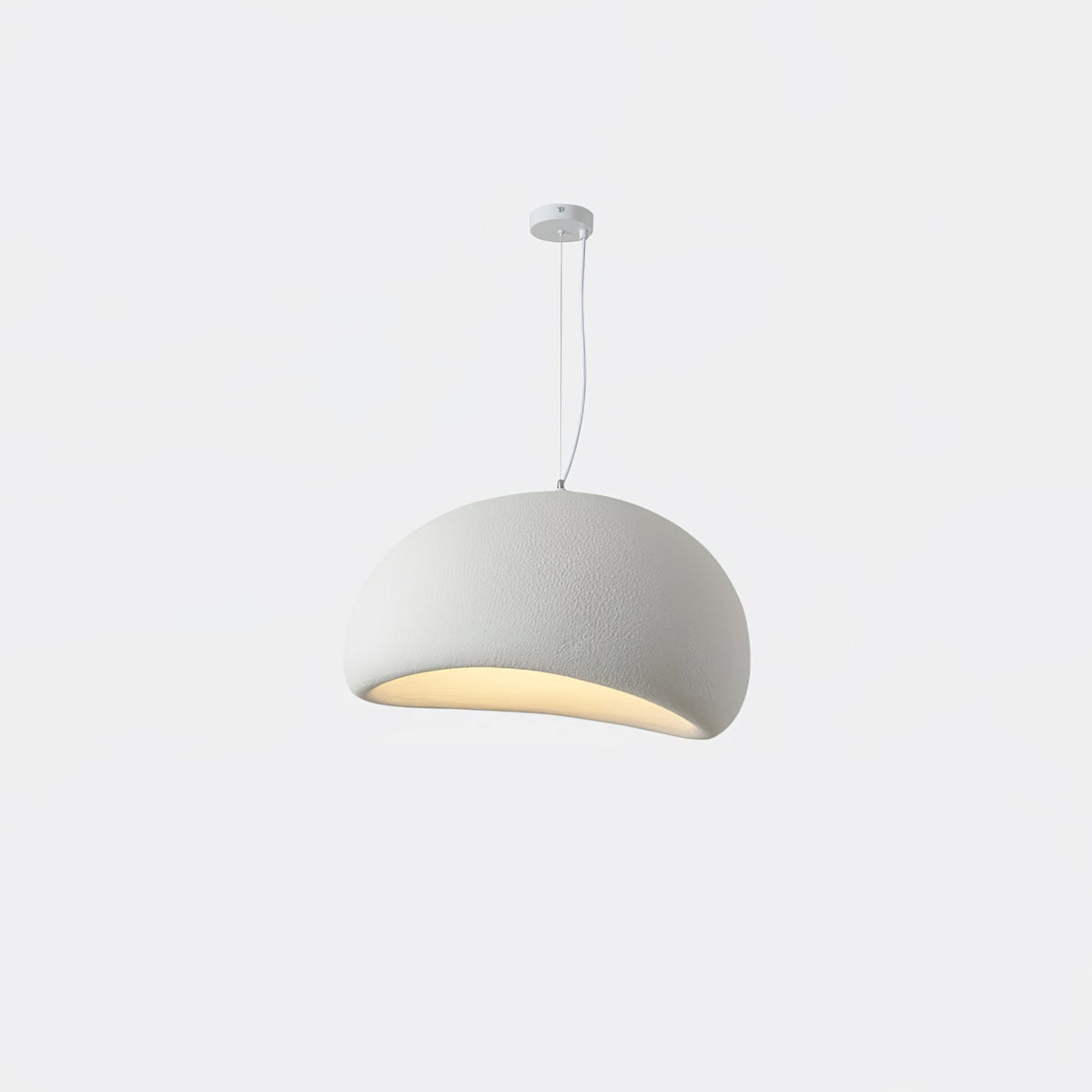Organic White Cloud Pendant Light – Sphere Shade