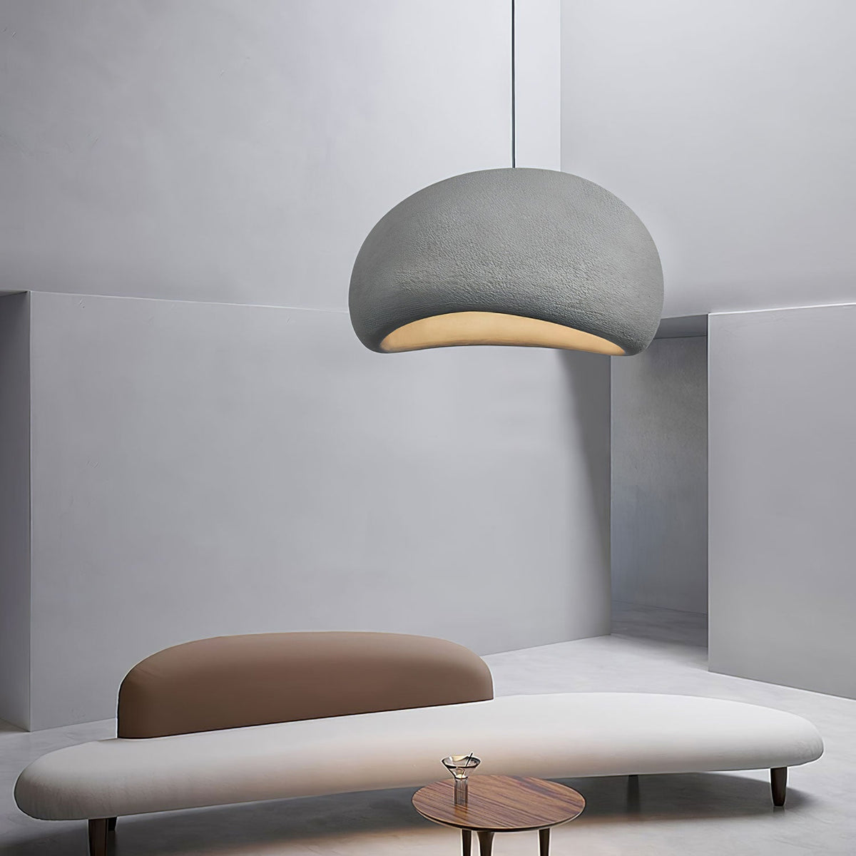 Organic White Cloud Pendant Light – Sphere Shade