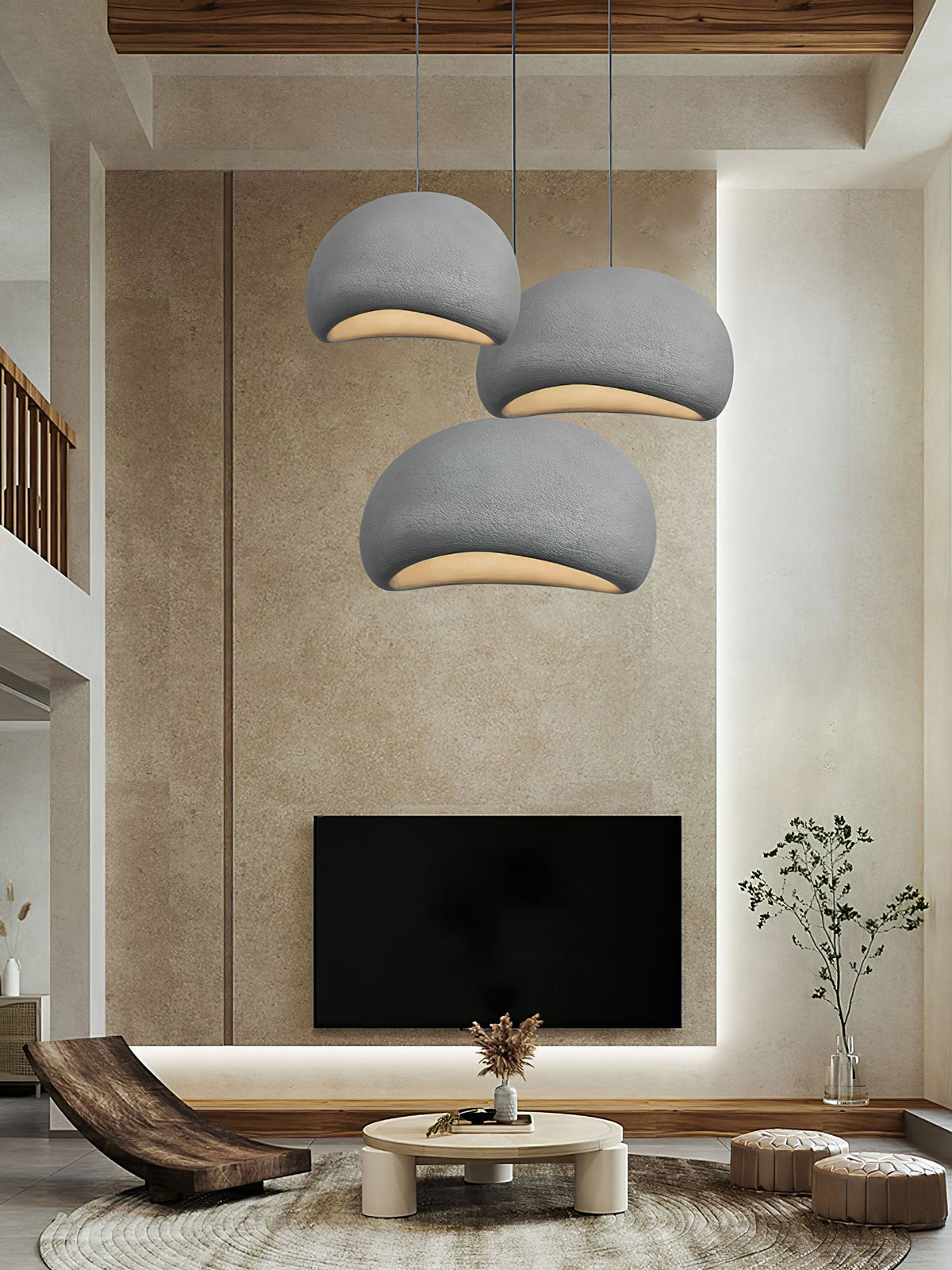 Organic White Cloud Pendant Light – Sphere Shade
