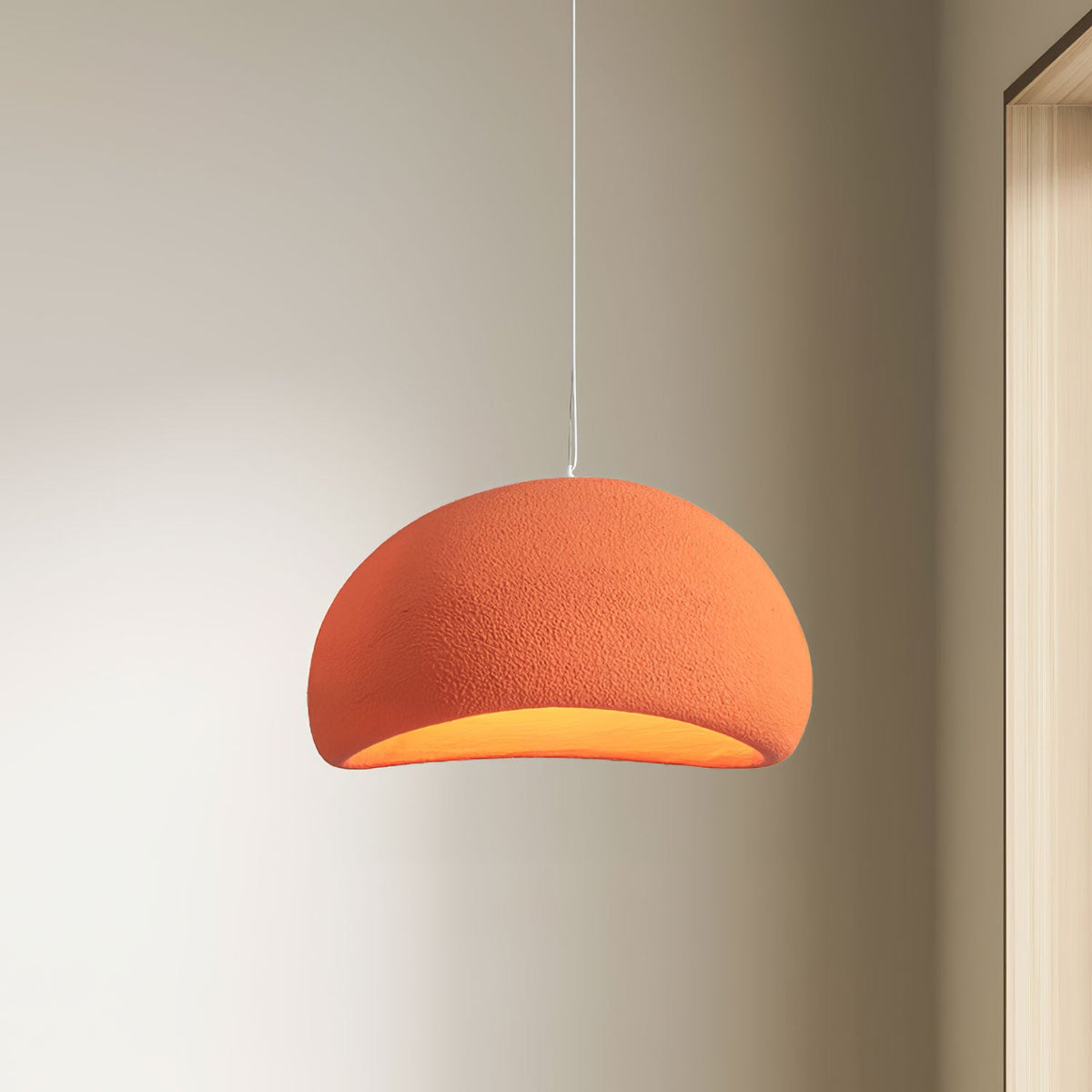 Organic White Cloud Pendant Light – Sphere Shade