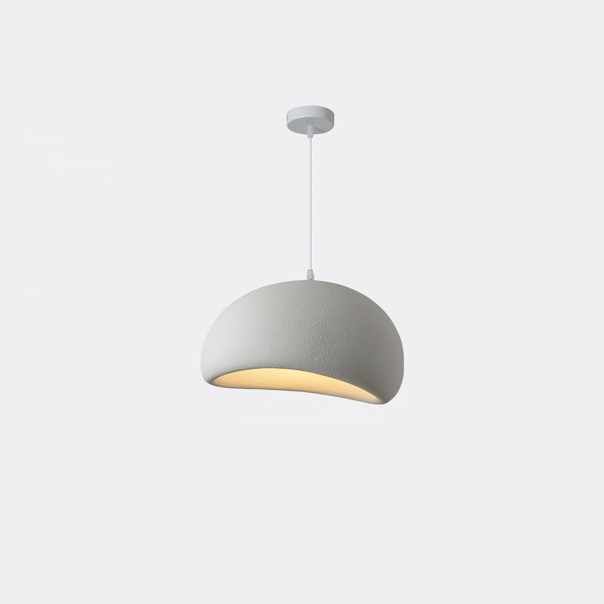 Organic White Cloud Pendant Light – Sphere Shade