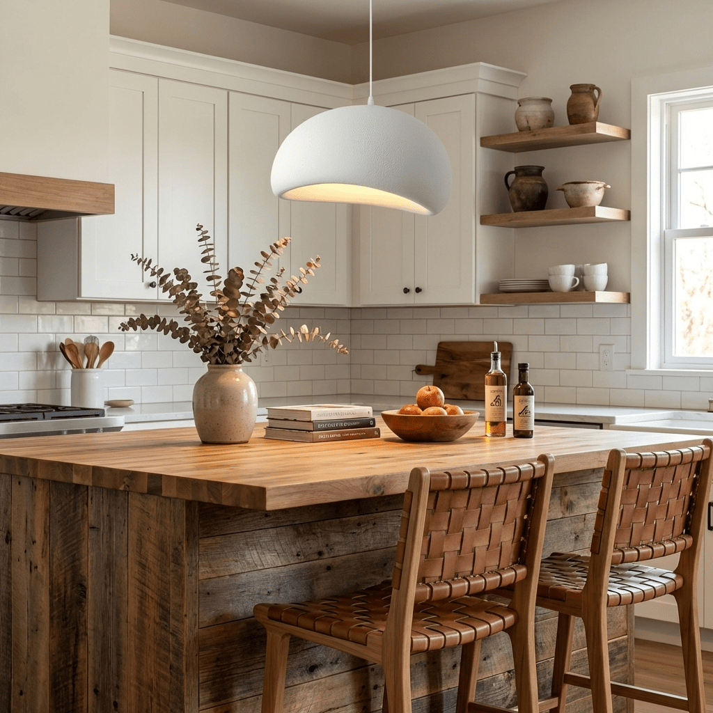 Organic White Cloud Pendant Light – Sphere Shade