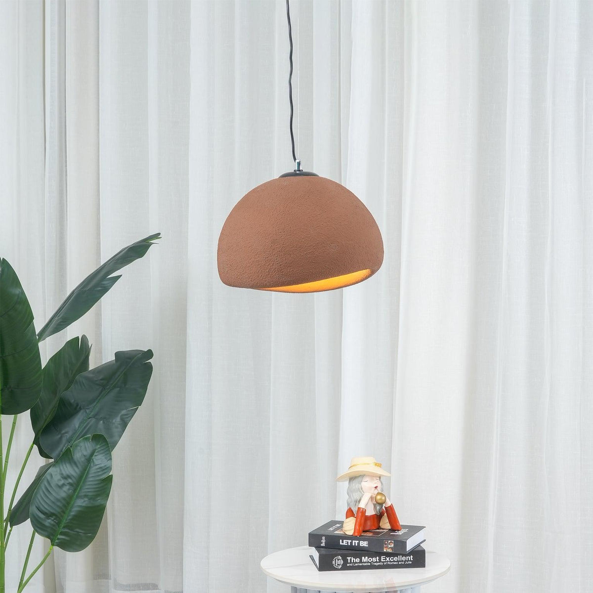 Organic White Cloud Pendant Light – Sphere Shade