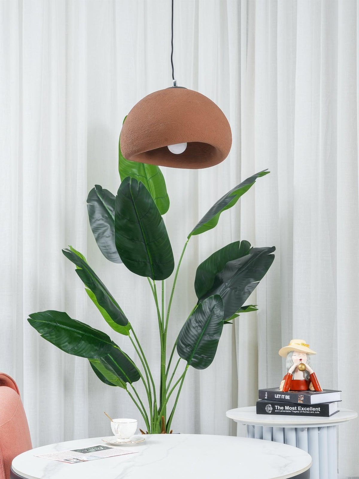 Organic White Cloud Pendant Light – Sphere Shade