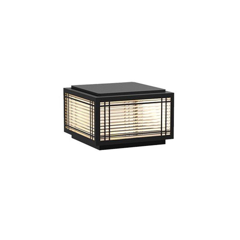 Classic Black Post Light – Solar Deck Light for Yard